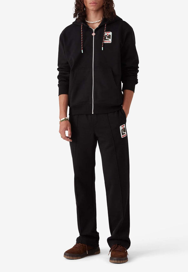 Casablanca Sunset Valley Patch Track Pants Black MPF25JTR05101_BLACK
