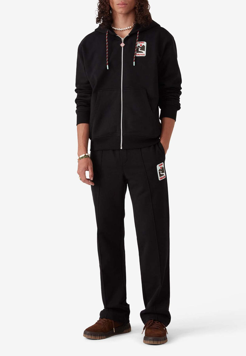 Casablanca Sunset Valley Patch Track Pants Black MPF25JTR05101_BLACK