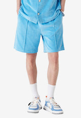 Casablanca Velvet Stripe Track Pants Light Blue MPF25JTR27401_BLUE