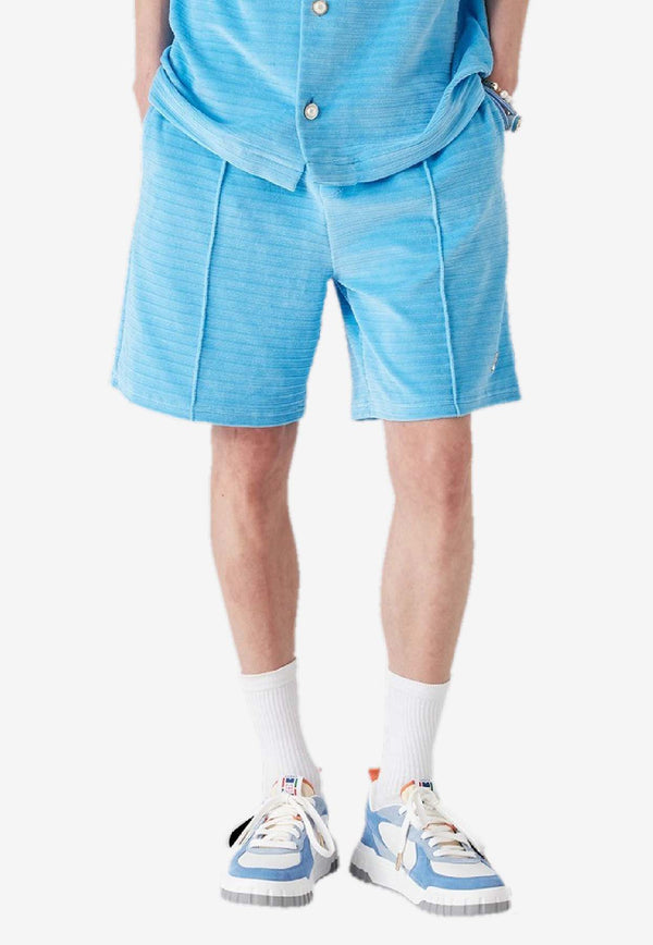 Casablanca Velvet Stripe Track Pants Light Blue MPF25JTR27401_BLUE