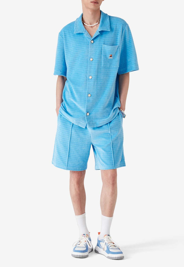 Casablanca Velvet Stripe Track Pants Light Blue MPF25JTR27401_BLUE