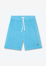 Casablanca Velvet Stripe Track Pants Light Blue MPF25JTR27401_BLUE