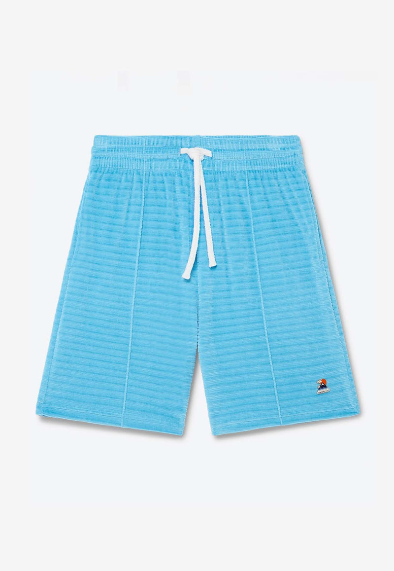 Casablanca Velvet Stripe Track Pants Light Blue MPF25JTR27401_BLUE