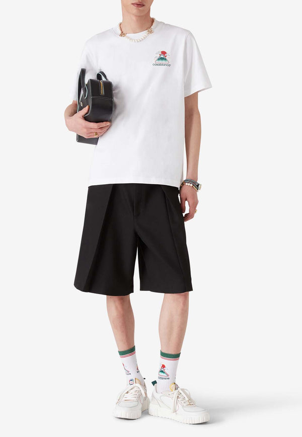 Casablanca Montagne Ondulee Crewneck T-shirt White MPF25JTS00104_WHITE