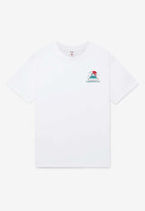 Casablanca Montagne Ondulee Crewneck T-shirt White MPF25JTS00104_WHITE