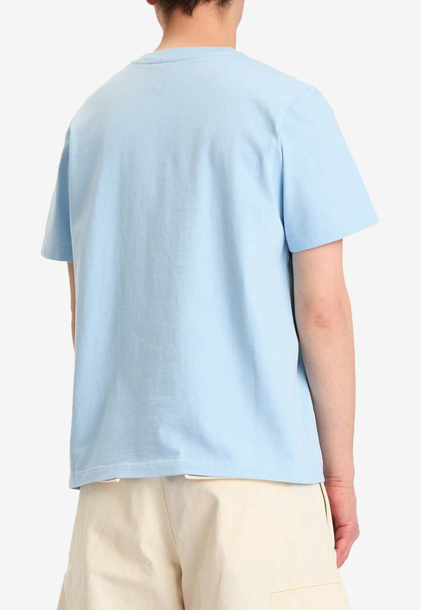 Casablanca Montagne Patch Crewneck T-shirt Light Blue MPF25JTS00107_BLUE