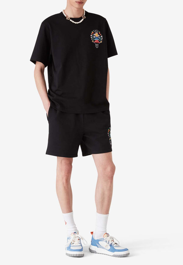 Casablanca Casa Way Mountain Printed T-shirt Black MPF25JTS00109_BLACK