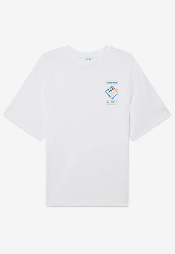 Casablanca Montagne Sportif Crewneck T-shirt White MPF25JTS04404_WHITE