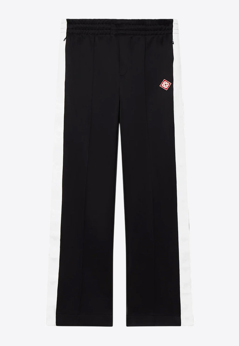 Casablanca Scuba Logo Patch Track Pants Black MPS25-JTR-226-01_BLACK