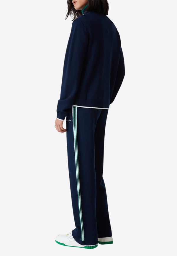 Casablanca Logo Embroidered Tennis Track Pants Blue MPS25-KW-847-01_NAVY