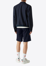 Casablanca Tailored Wool Bermuda Shorts Blue MPS25-TR-261-01_NAVY