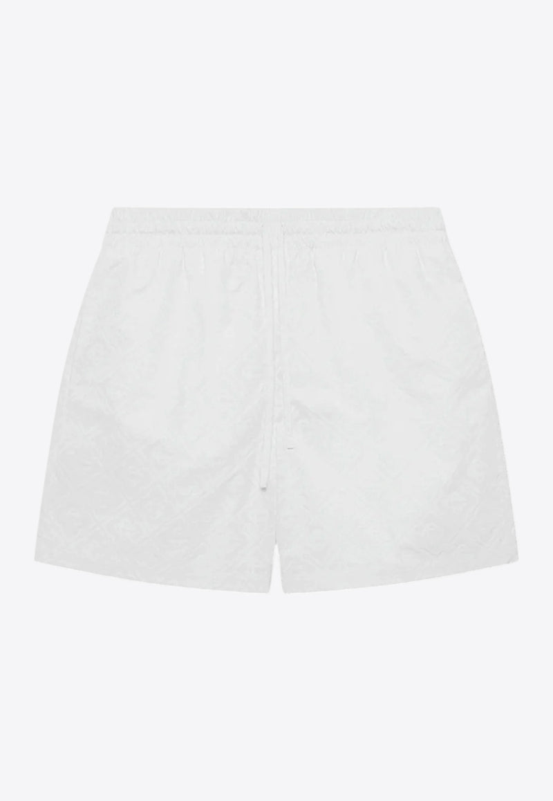 Casablanca Diamond Monogram Shorts White MPS25-TR-287-01_WHITE
