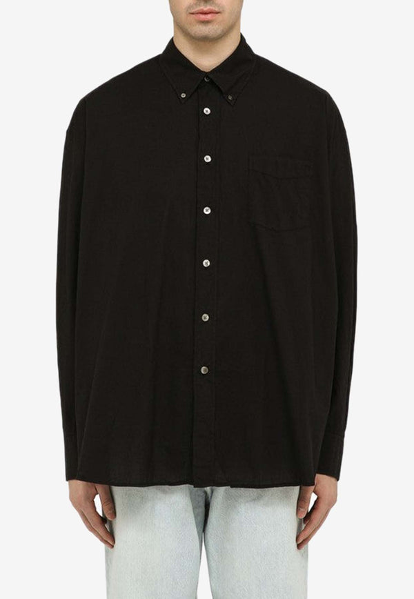 Our Legacy Relaxed-Fit Button-Down Shirt MR192BBCO/O_OLEGA-BLK