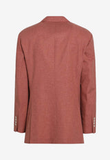 Double-Breasted Wool-Blend Jacket