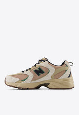 New Balance 530 Low-Top Sneakers in Linen with Incense and Green Beige MR530SND