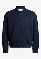 Etro Arnica Jacquard Bomber Jacket Navy MRBA0016-99JJD14 S8460