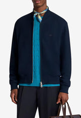 Etro Pegaso Embroidered Bomber Jacket Navy MRBA0016-AJ271 B3681