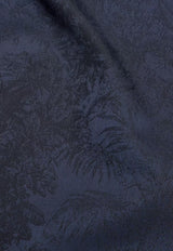Etro Foliage Print Jacket in Wool-Blend Navy MRBA0062-99TJB21 B0065