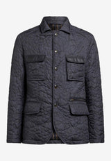 Etro Quilted Short Jacket Blue MRBA0087-99SASN7 X0883