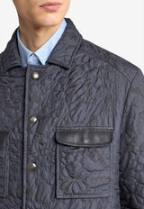 Etro Quilted Short Jacket Blue MRBA0087-99SASN7 X0883