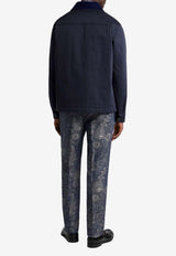 Etro Stretch Worker Jacket with Maxi Pockets Navy MRBA0107-99TU5N2 B0339