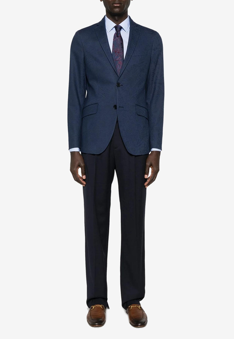 Etro Single-Breasted Blazer MRCA0006-99TJ584 B0065 Navy