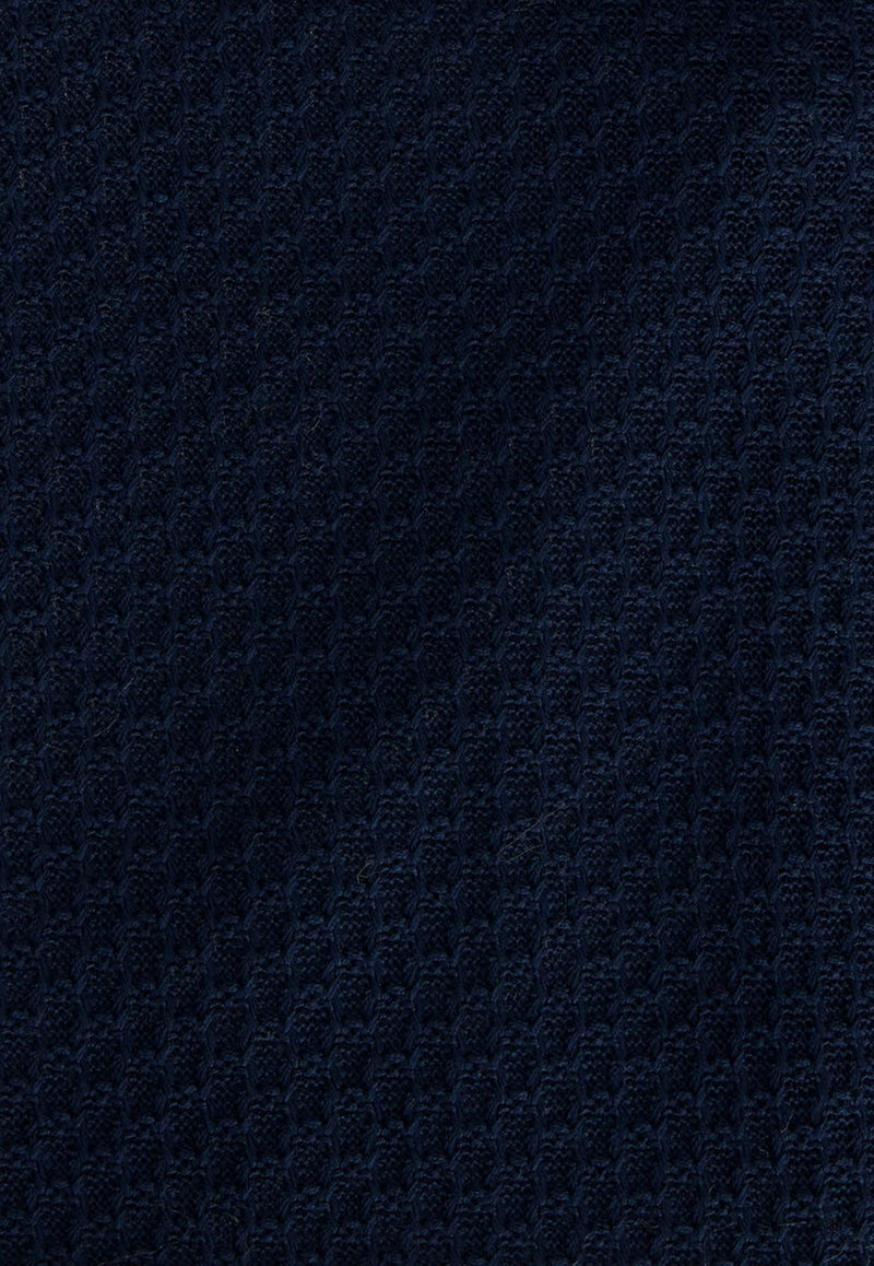 Etro Single-Breasted Worked Weave Blazer MRCB0001-99JJ502 B0339 Navy