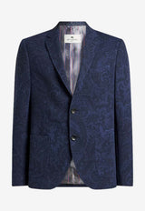 Etro Paisley Jacquard Single-Breasted Jacket Navy MRCB0005-99JAE01 X0883