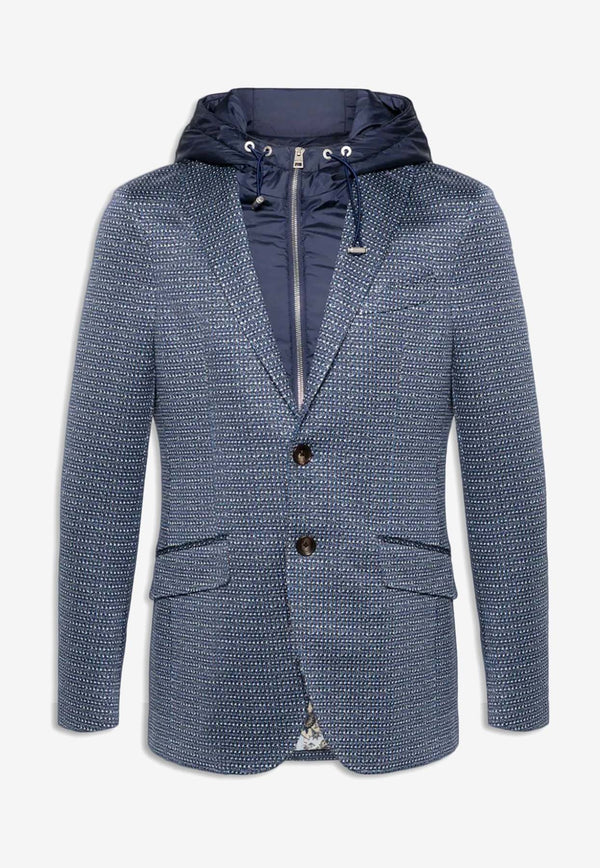 Etro Jacquard Hooded Jacket MRCB000799JJE04B0065NAVY