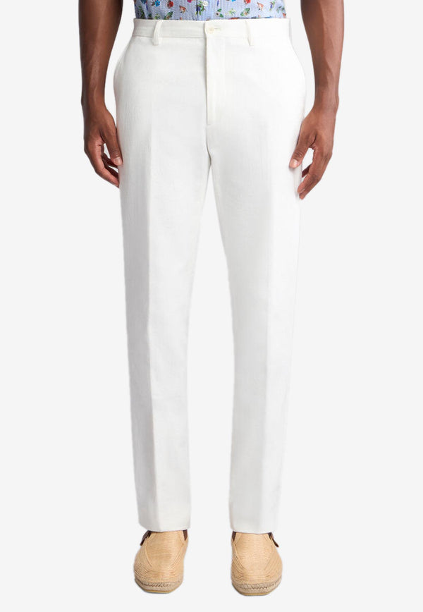 Etro Straight Tailored Pants MREA0005-99TJ584 W0800 White