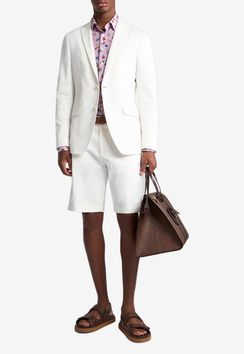 Etro Jacquard Bermuda Shorts MREB0004-99TJ584 W0800 White