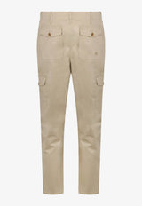 Etro Pegaso Embroidered Cargo Pants Beige MRED0025-99TU5N2 M0122