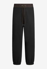 Etro Logo Embroidered Track Pants Black MREE000799JUE01N0000BLACK