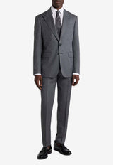 Etro Single-Breasted Wool Jacquard Suit Gray MRGB0002-99TJ261 N0035