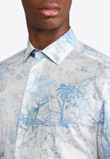 Etro Safari-Print Long-Sleeved Shirt MRIB0001-99SA5F4 X0883 Blue