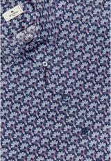 Etro Roma Printed Shirt Blue MRIB0001-99SA5Q7 X0884