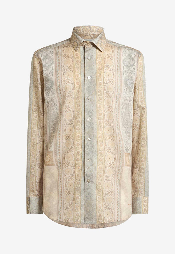 Etro Paisley Print Long-Sleeved Shirt MRIB0001-99SP5A6 X0800 Multicolor