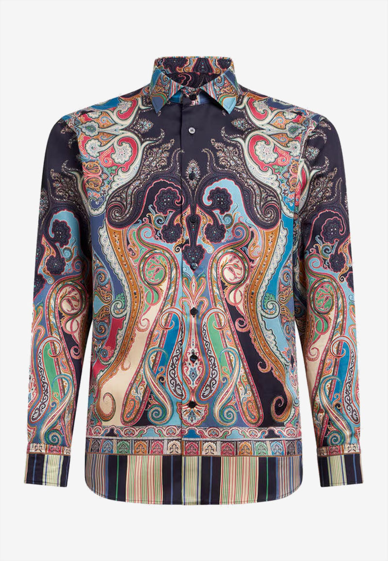 Etro Paisley Print Long-Sleeved Shirt Multicolor MRIB0001-99SP5D5 X0883
