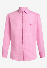 Etro Pegaso Long-Sleeved Linen Shirt Pink MRIB0002-99TU3F3 F8593