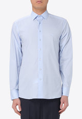 Etro Logo Long-Sleeved Shirt MRIB0002-AV607 B3033 Blue
