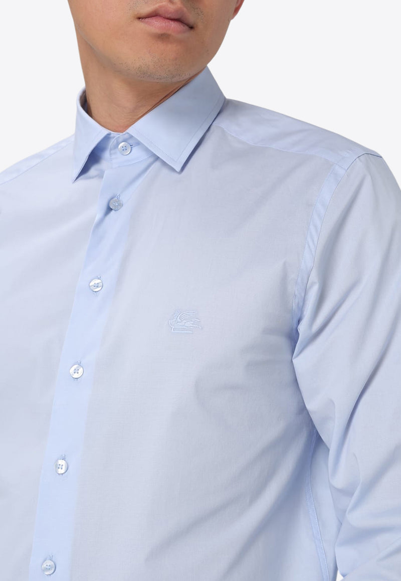 Etro Logo Long-Sleeved Shirt MRIB0002-AV607 B3033 Blue