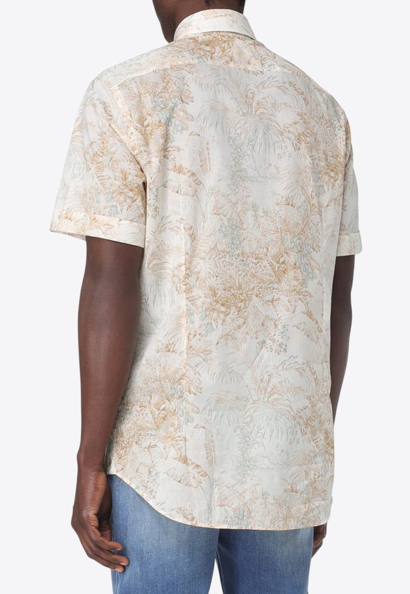 Etro Paisley Pattern Short-Sleeved Shirt MRIB0003-99SA5F5 X0820 Beige