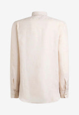 Etro Pegaso Long-Sleeved Linen Shirt Beige MRIB0004-99TU3F3 M0121