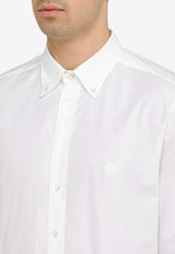 Etro Logo Embroidered Long-Sleeved Shirt  White MRIB0004AV201/O_ETRO-W0800