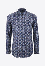 Etro Paisley Pattern Long-Sleeved Shirt MRIB0005-99SAEB9 X0883 Blue