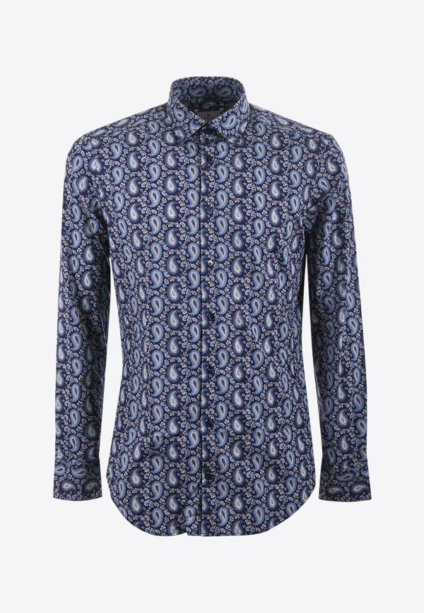 Etro Paisley Pattern Long-Sleeved Shirt MRIB0005-99SAEB9 X0883 Blue