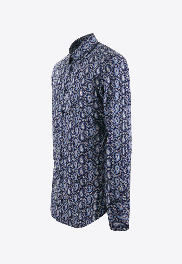Etro Paisley Pattern Long-Sleeved Shirt MRIB0005-99SAEB9 X0883 Blue
