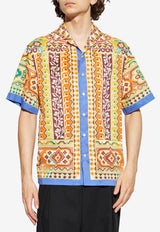 Etro Printed Silk Bowling Shirt Multicolor MRIC0013-99SP5E6 X0840