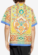 Etro Printed Silk Bowling Shirt Multicolor MRIC0013-99SP5E6 X0840