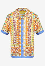 Etro Printed Silk Bowling Shirt Multicolor MRIC0013-99SP5E6 X0840